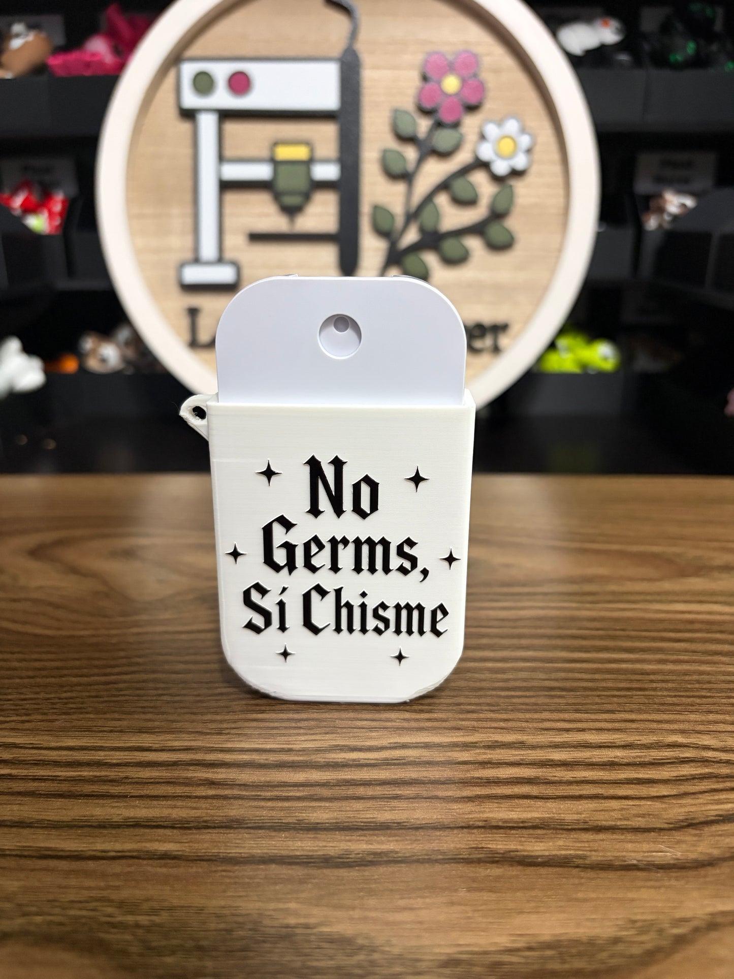 No Germs, Sí Chisme Hand Sanitizer Sleeve