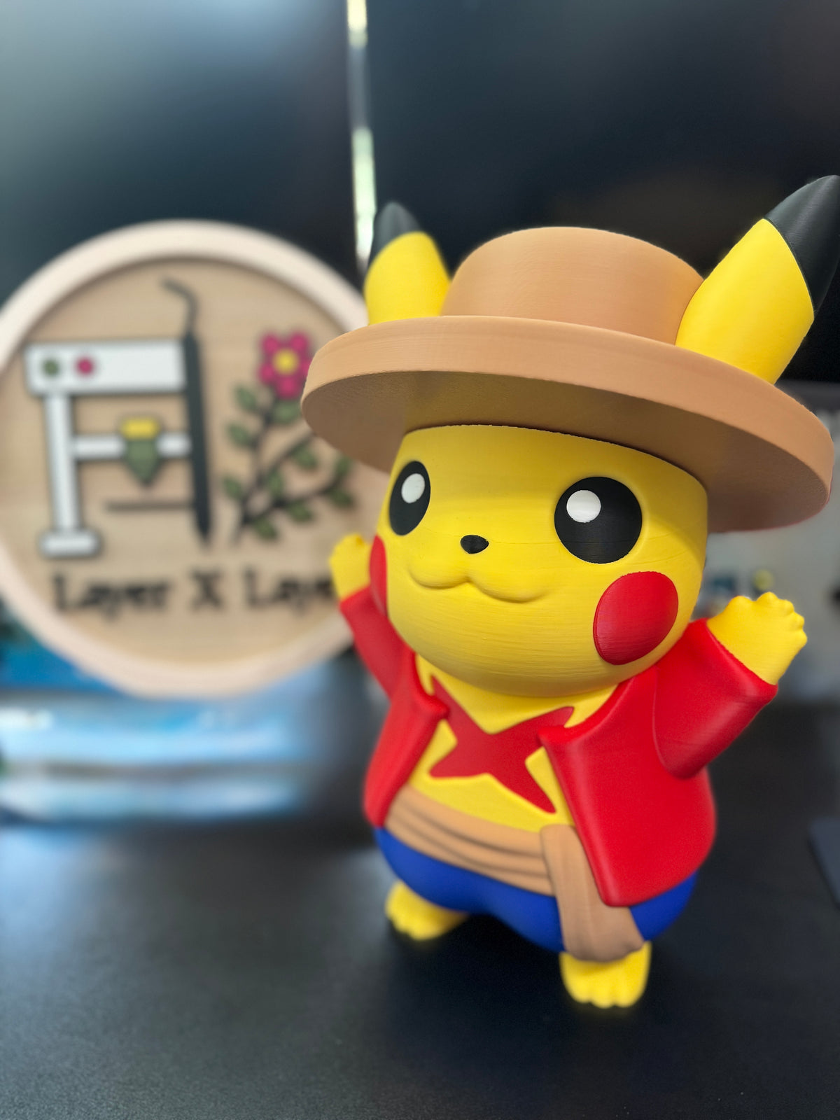 Pikachu x Luffy Figurine