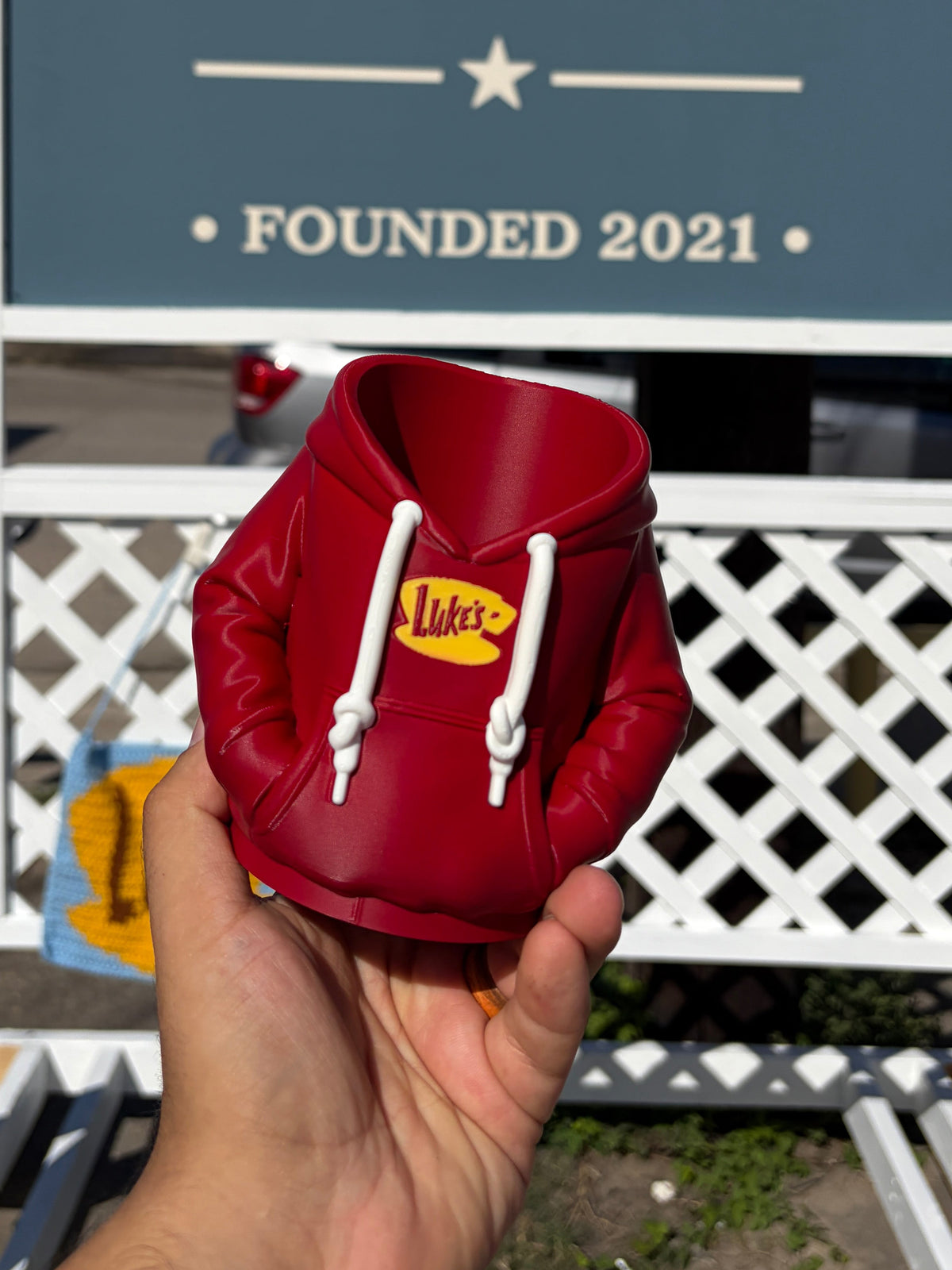 Lukes Diner Hoodie Pen Holder & Koozie