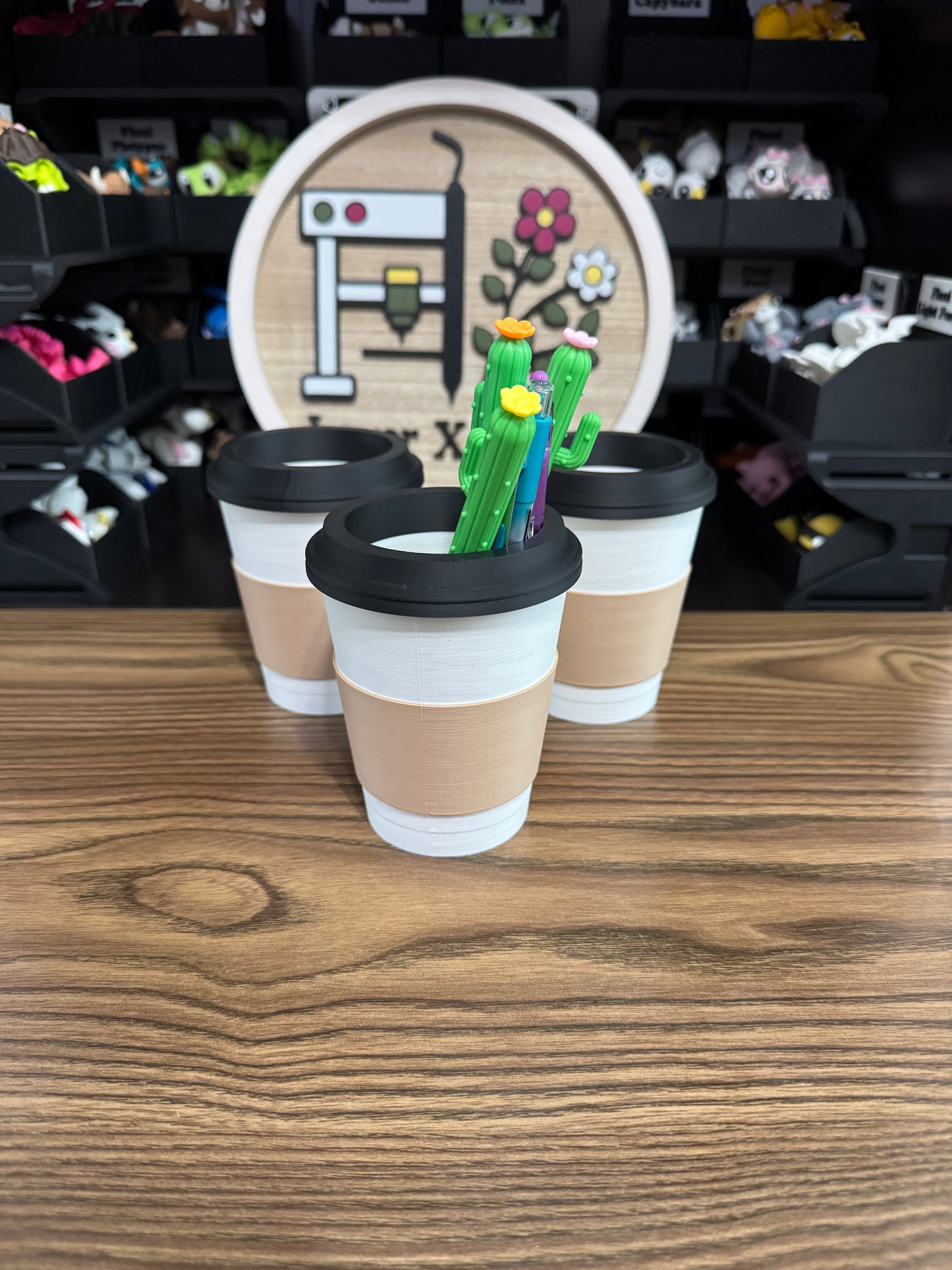 To-Go Coffee Cup Pen Holder