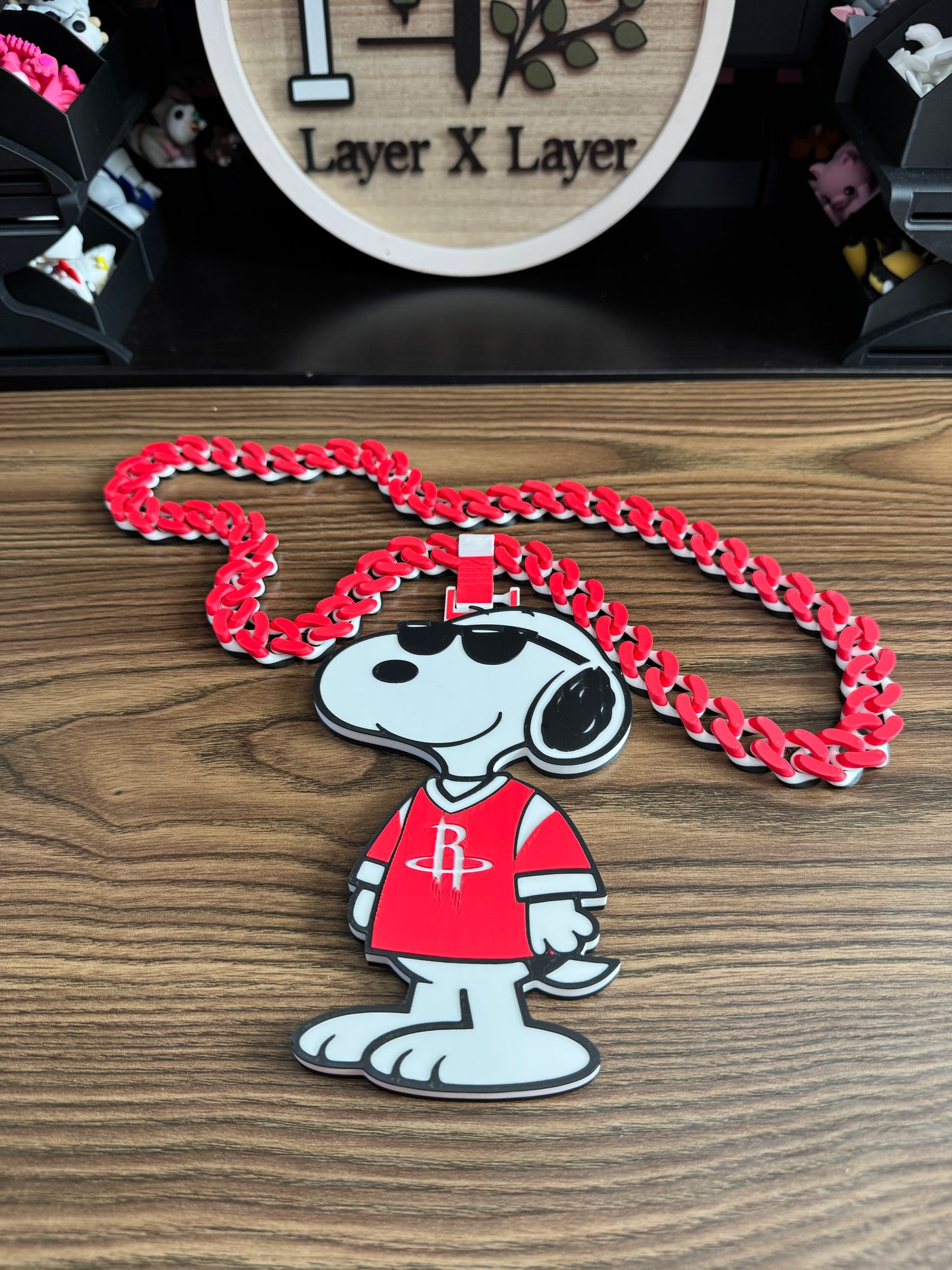 Rockets Snoopy Cuban Chain