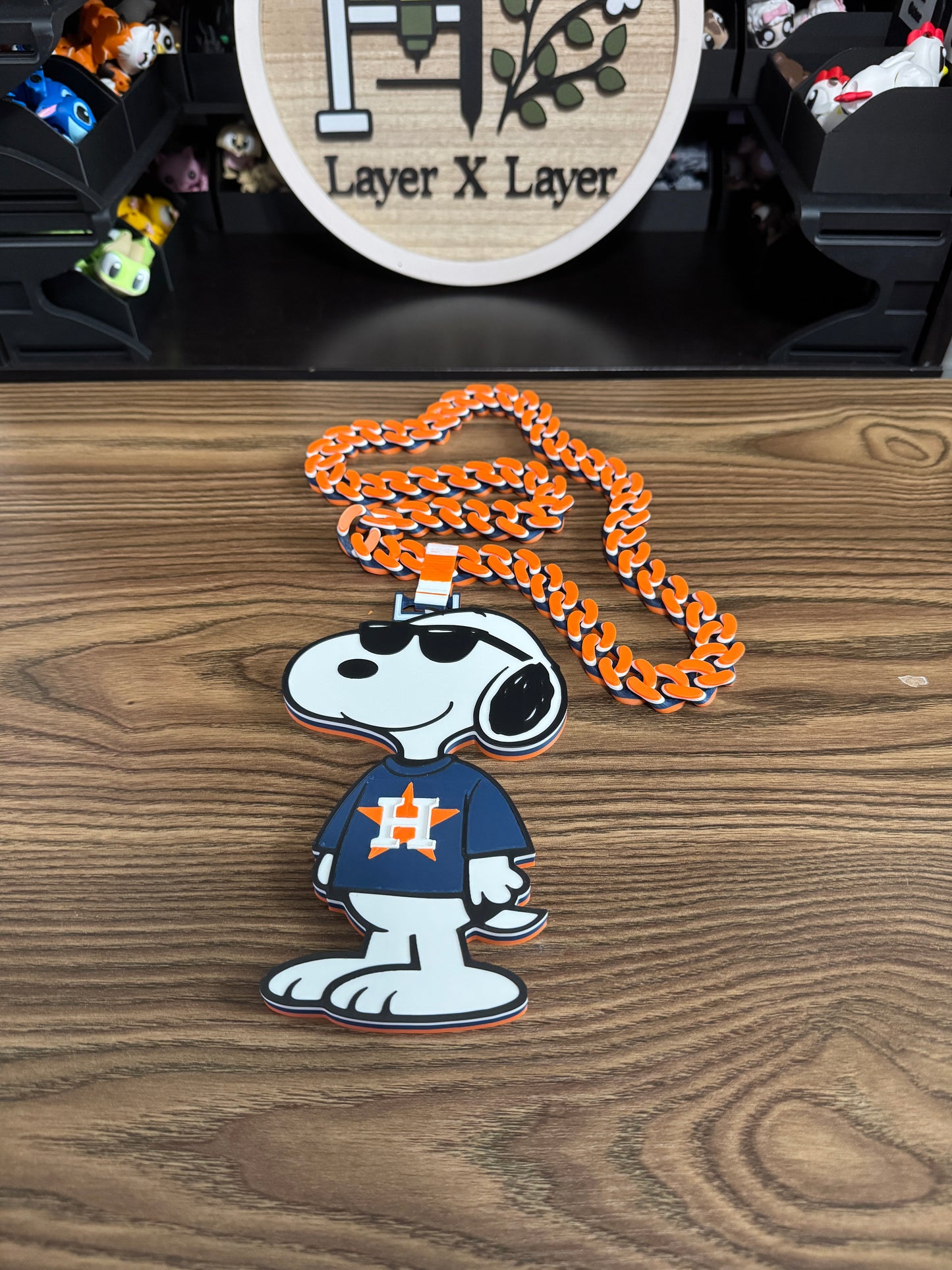 Astros Snoopy Cuban Chain