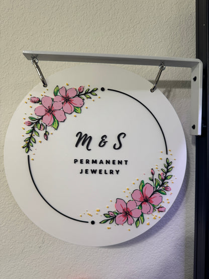 Custom Magnetic Logo Vendor Hanging Sign (12”)