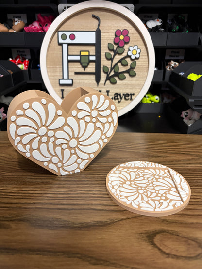 Talavera Pen & Sticky Note Holder