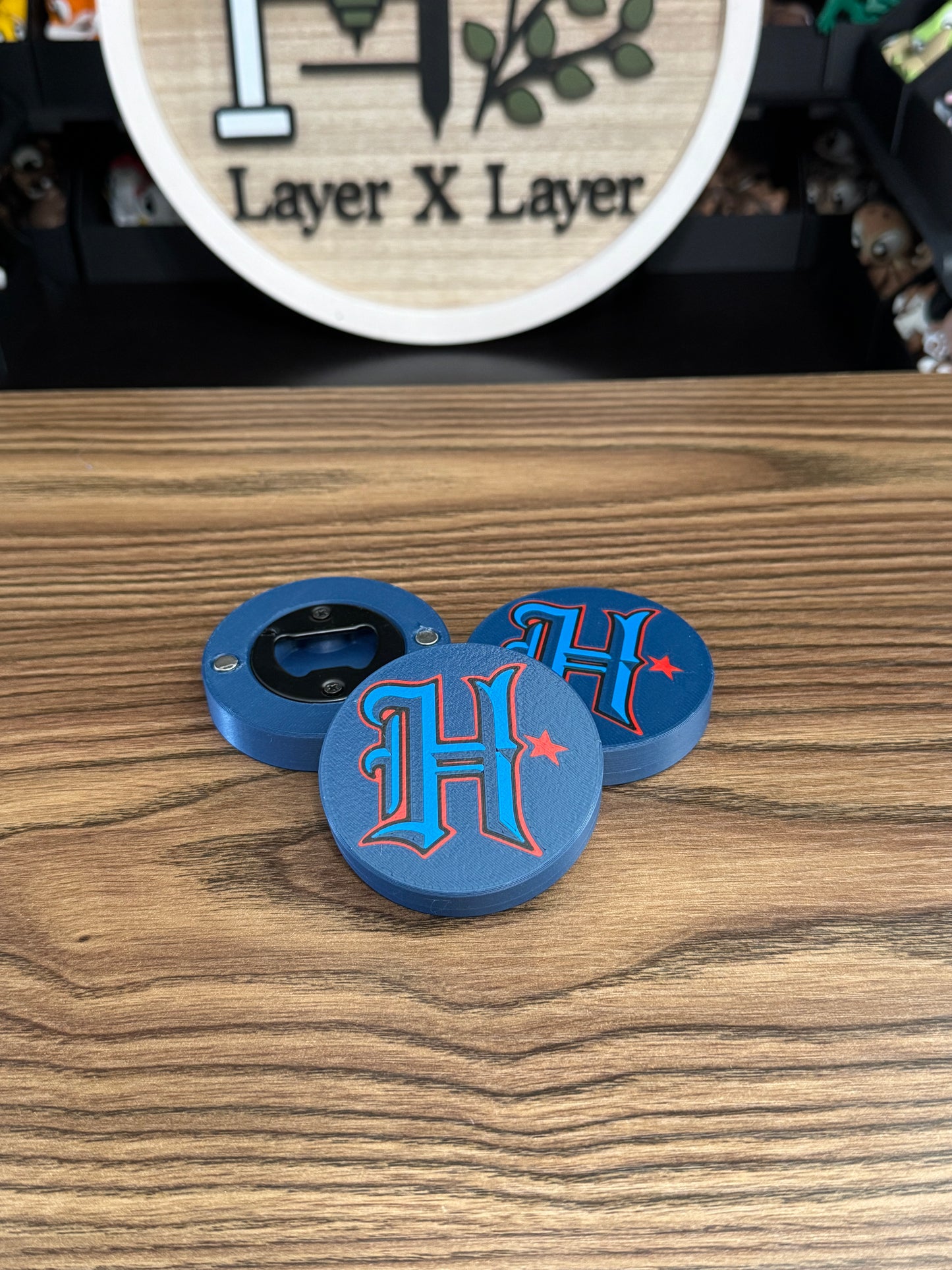 Texans H Magnetic Bottle Opener