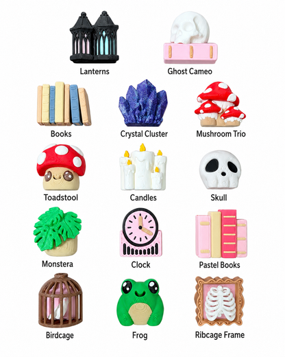 Gothic Bookshelf Fidget Clicker