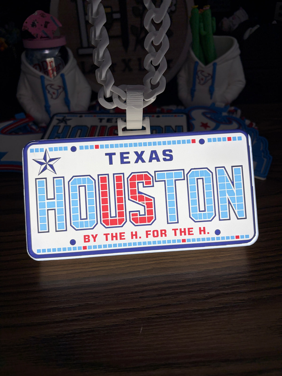Houston Rivalries Light-Up Cuban Chain
