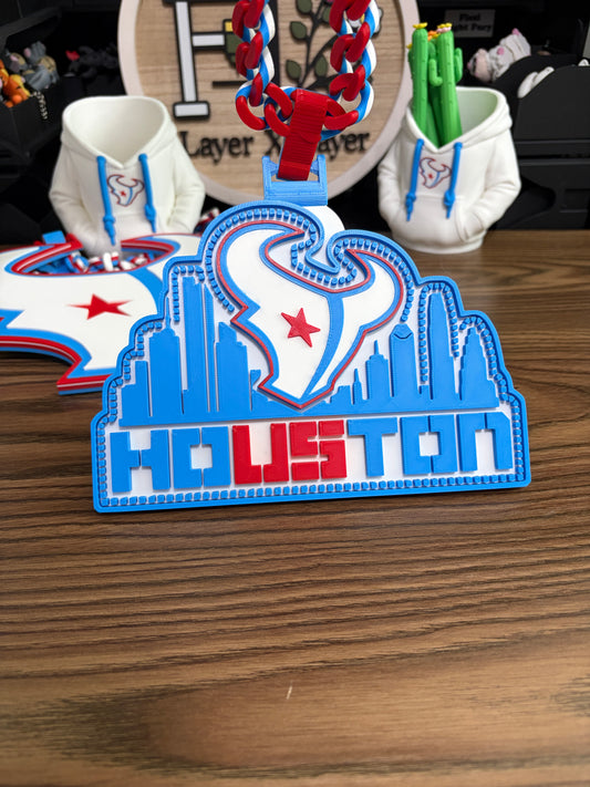 Houston Rivalries Skyline Cuban Chain