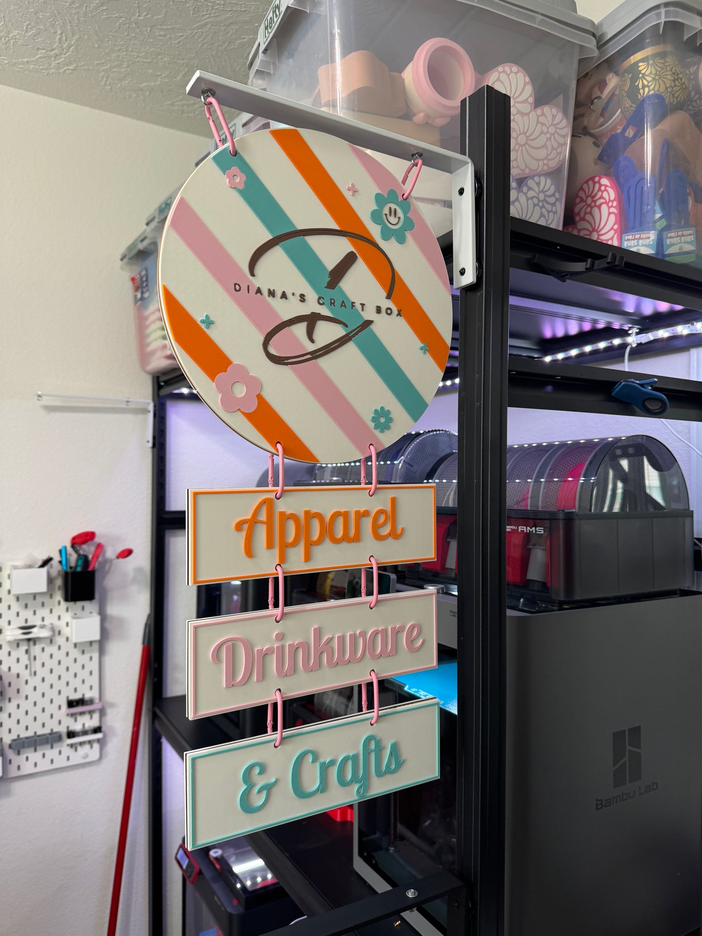 Custom Magnetic Logo Vendor Hanging Sign (12”)