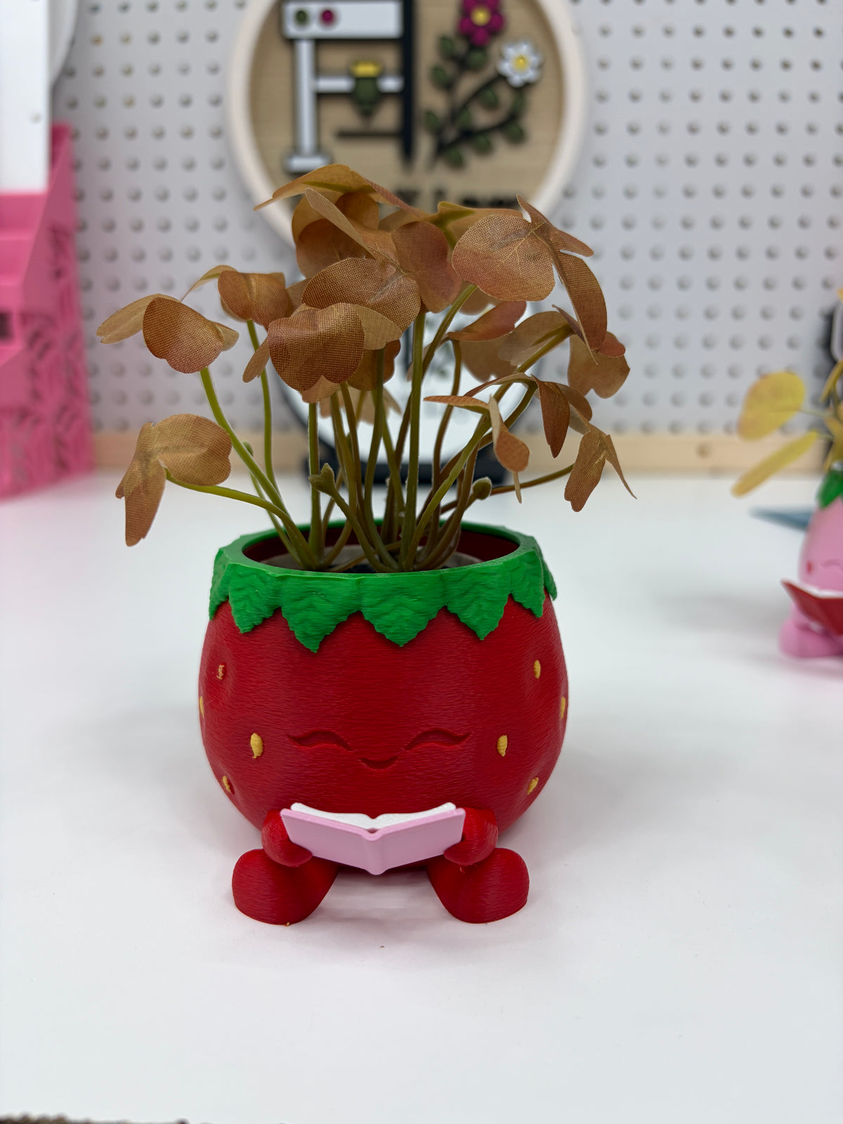 Strawberry Bookish Mini Planter