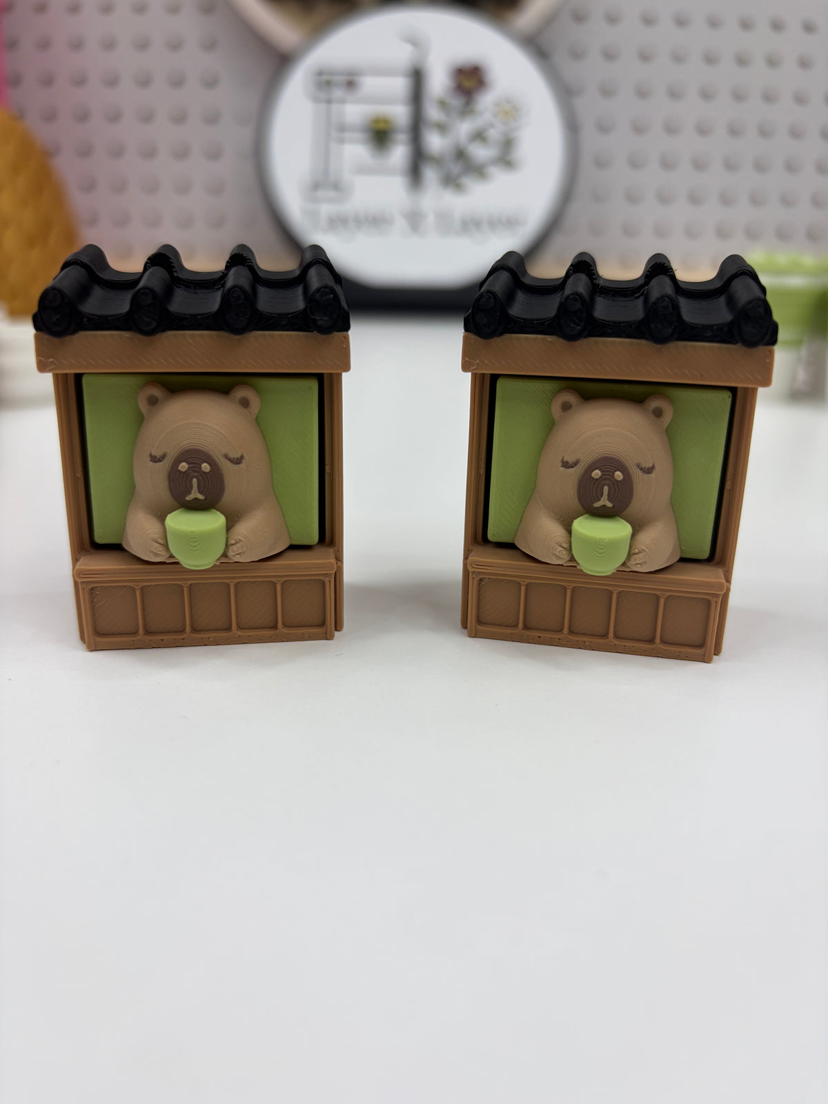 Capybara Matcha Fidget Clicker