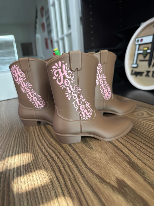 Boot Pen Holder Houston Style