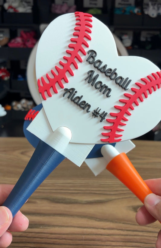 Custom Baseball Heart Tap-to-Pay Wand