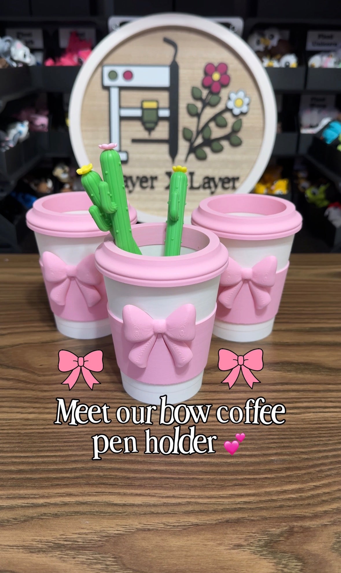 Bow Coffee Pen Holder
