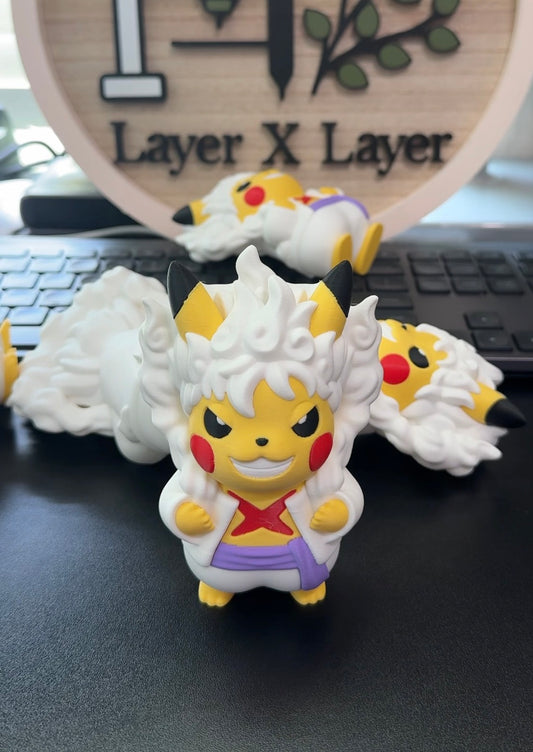 Pikachu x Gear 5 Luffy Figurine