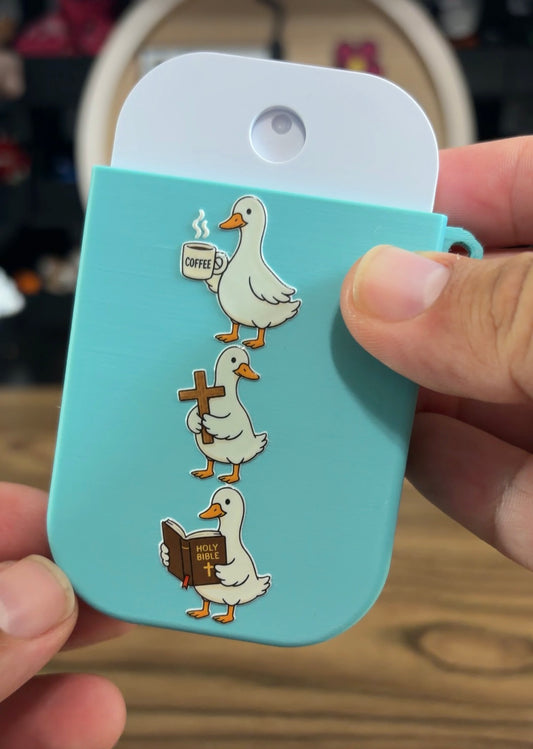 Faith Goose Hand Sanitizer Holder
