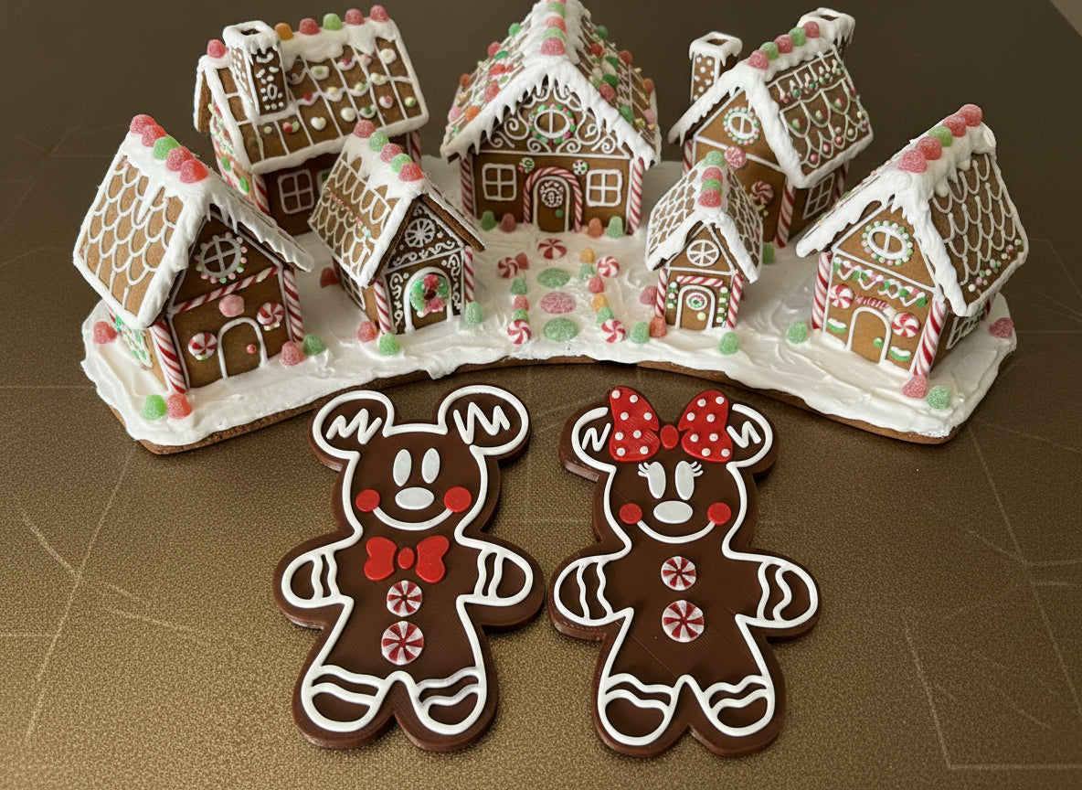 Mouse Gingerbread Decorative Figures