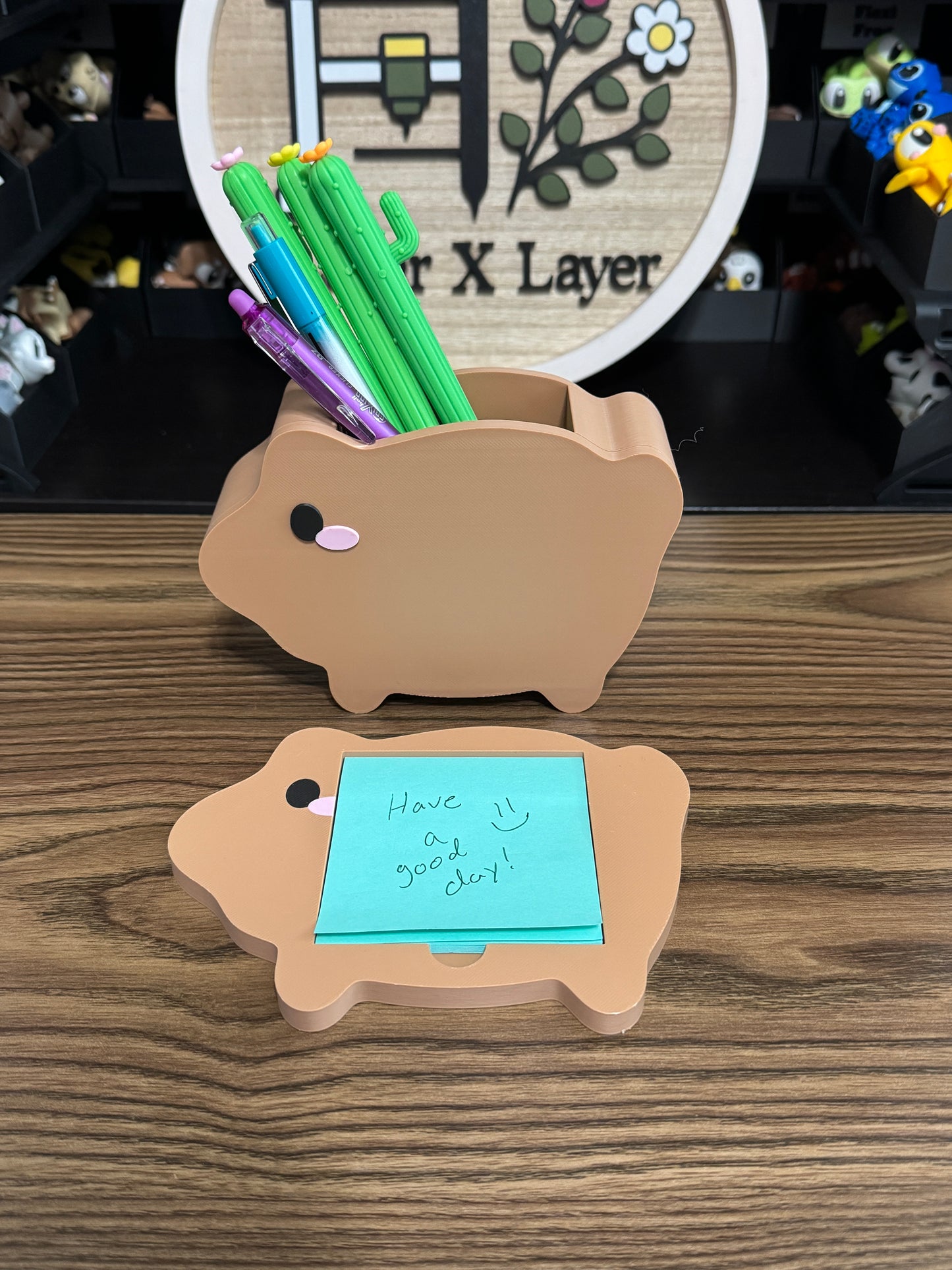 Maranito Pen Holder & Sticky Note Holder Set