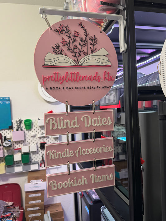 Custom Magnetic Logo Vendor Hanging Sign (12”)