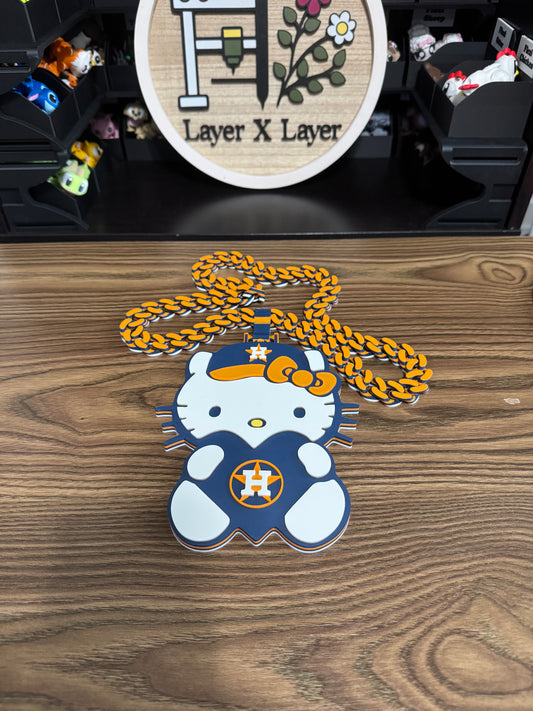 Hello Kitty Astros Cuban Chain