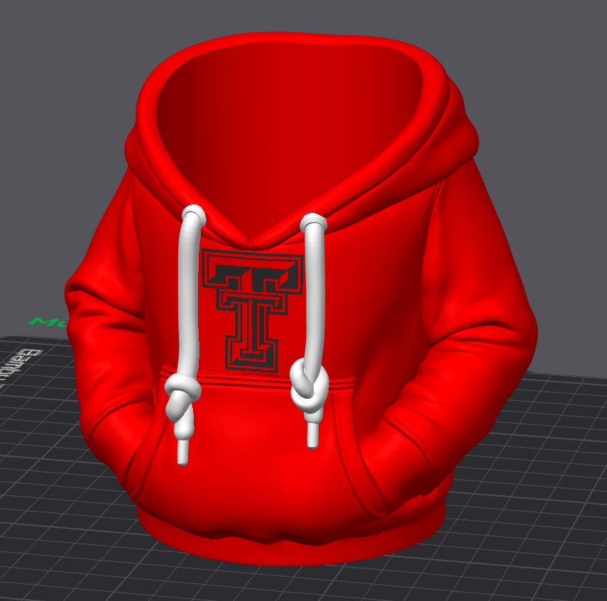 Red Raider Hoodie Koozie & Pen Holder