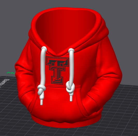 Red Raider Hoodie Koozie & Pen Holder