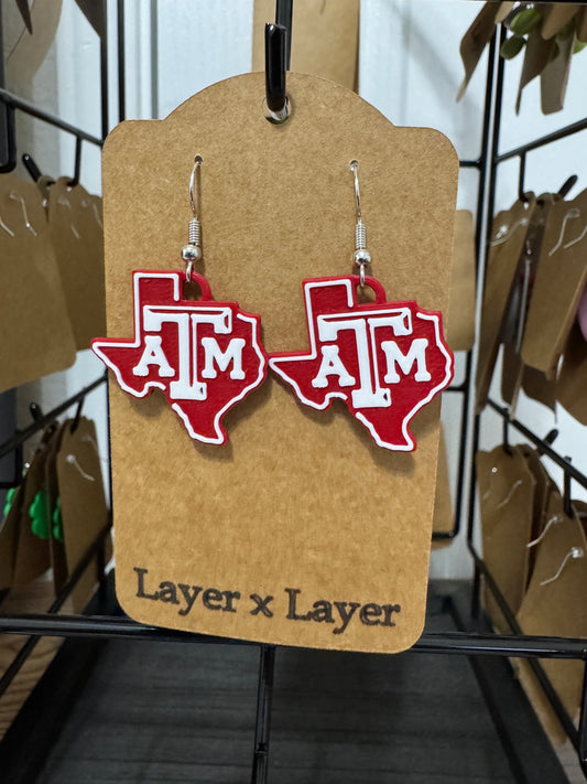 Texas A&M Earrings