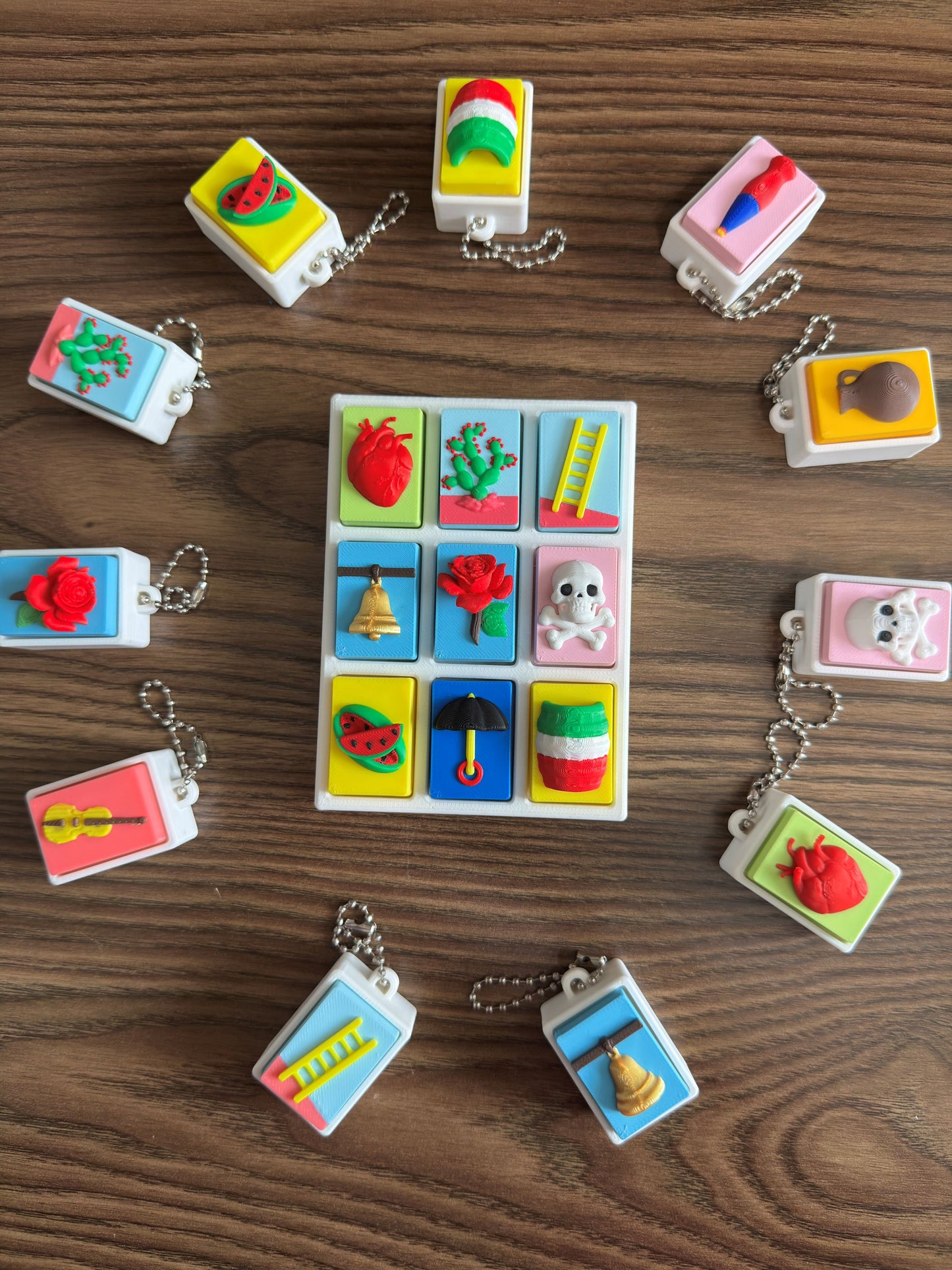 Lotería 3x3 Stress Relief Fidget Clicker