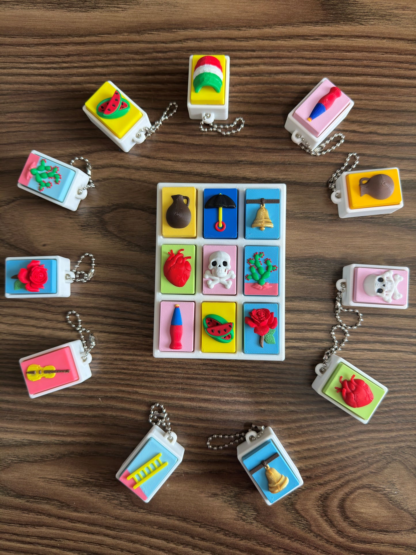 Lotería 3x3 Stress Relief Fidget Clicker