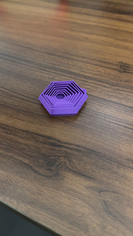 Hexagon Fidget Keychain